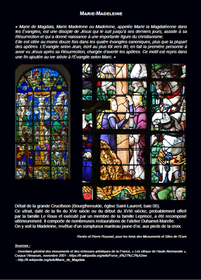 Marie Madeleine -ArtetFoi - Aril 2020 Marie Madeleine -ArtetFoi - Aril 2020